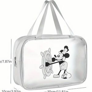 Mickey Mouse Steamboat Willie Waterproof Travel Toiletry Cosmetic Bag